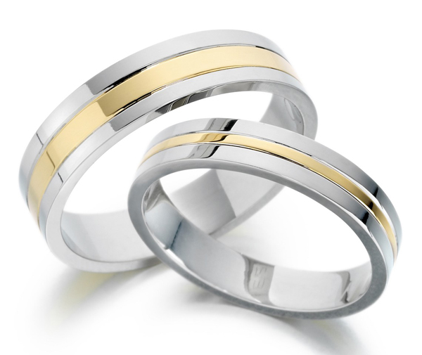 Triple wedding ring set
