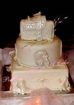 Western themed wedding cakes