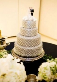 Bejeweled wedding cakes