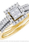 Yellow-Gold-Princess-Cut-Diamond-Bridal-Engagement-Ring
