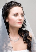 All down wedding hairstyle