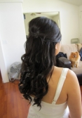 Half up wedding hairstyle
