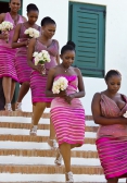 bridesmaids-pink-dresses-short