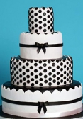 Black-and-white Wedding Cake
