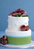 Round Petal Wedding Cake