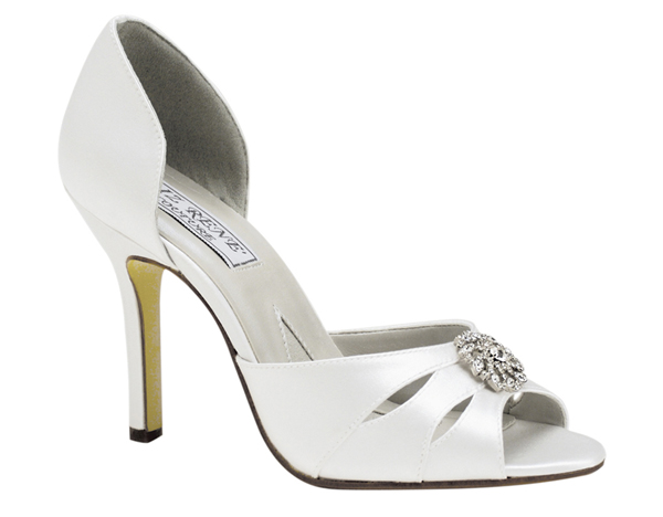 White bridal shoes