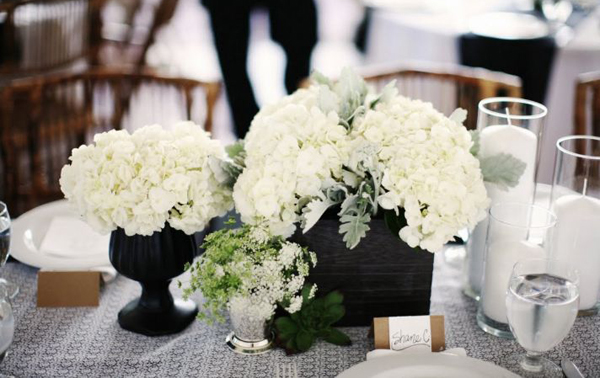 white-hydrangea-wedding-centerpiece