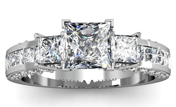 Princess-cut-diamond-engagement-ring