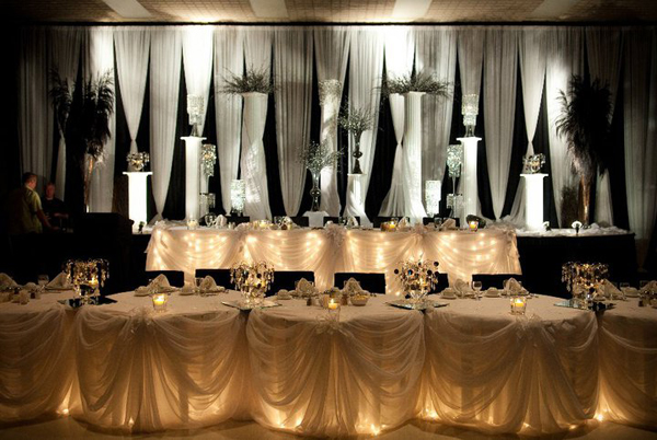 Great Ideas of the Head Tables Decor  WeddingElation