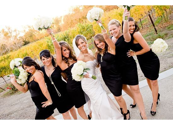 black-dress-wedding-bridesmaids