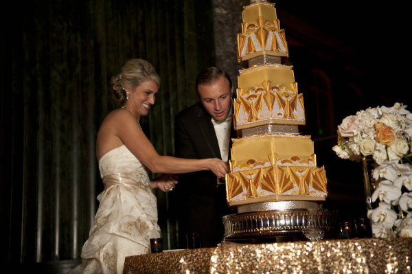 Cincinnati-wedding-art-deco-glamorous-cake