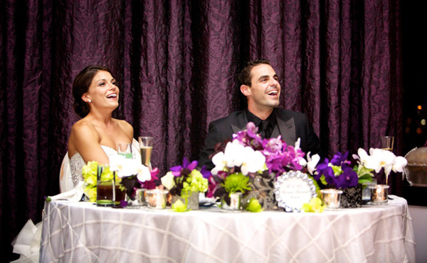 Couple at Sweetheart Table
