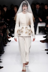 Schiaparelli Spring 2014 couture wedding suit