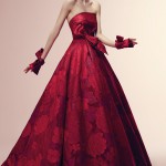 Alessandra Rinaudo flower-printed red dress