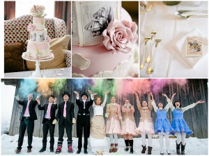 Alice in Wonderland-inspired wedding