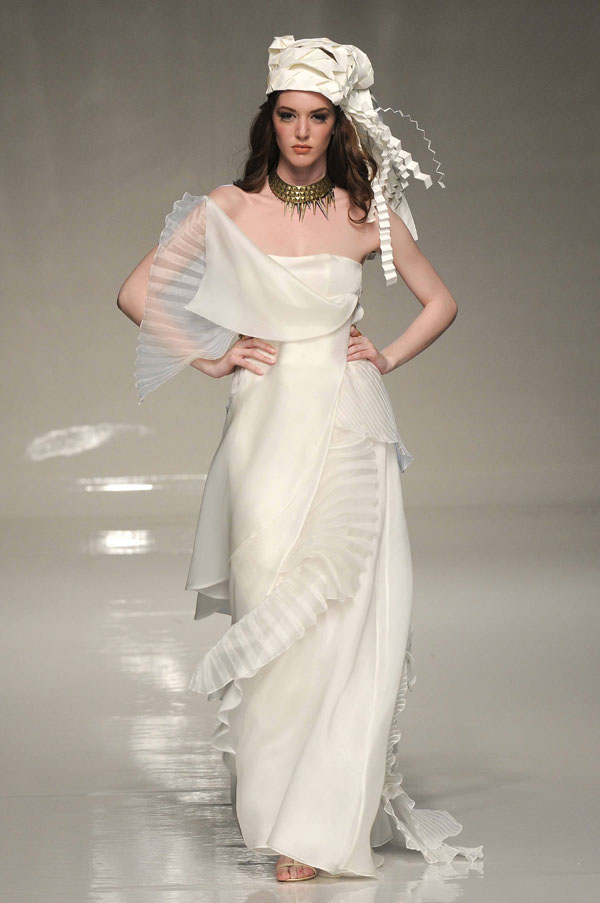 Futuristic wedding gown