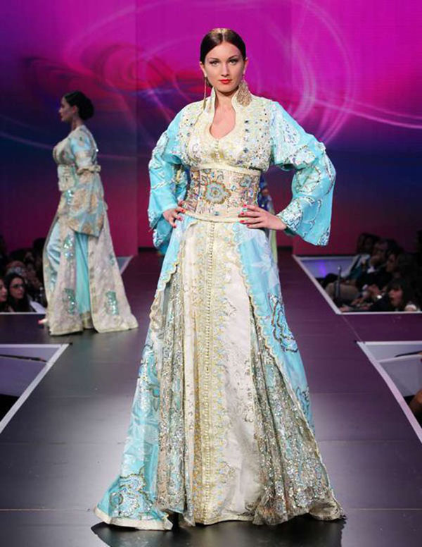 Stunning oriental wedding gown
