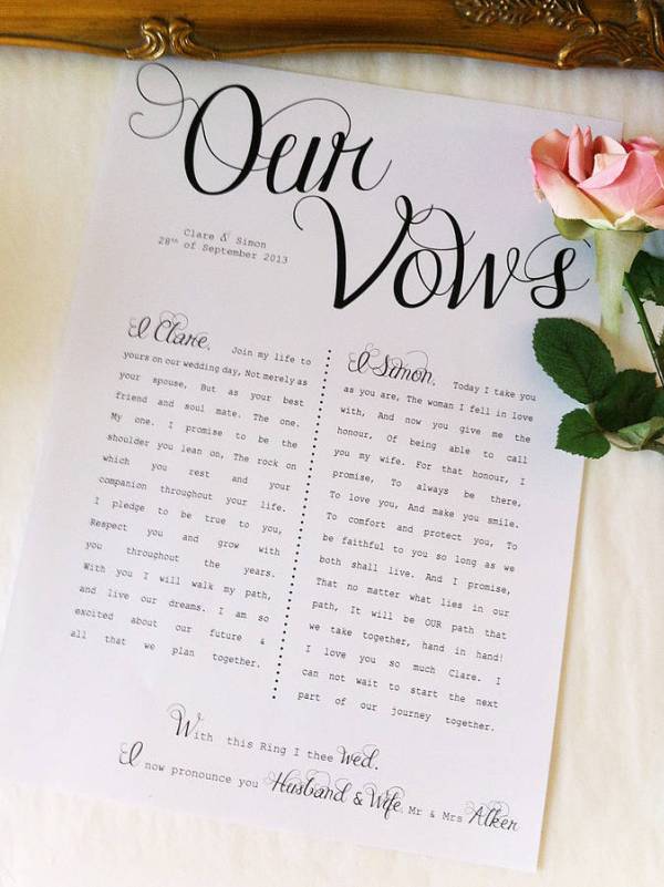 Wedding vow