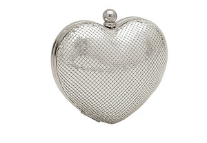Heart shaped minaudiere