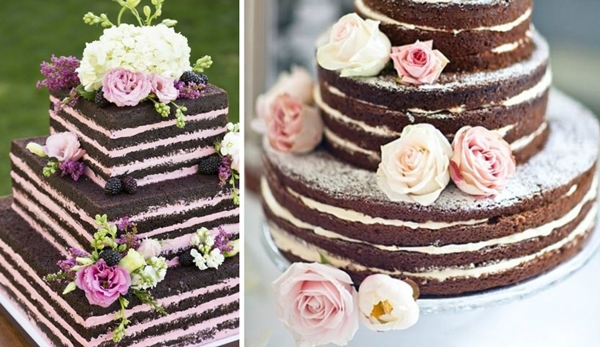 Naked wedding cake trend