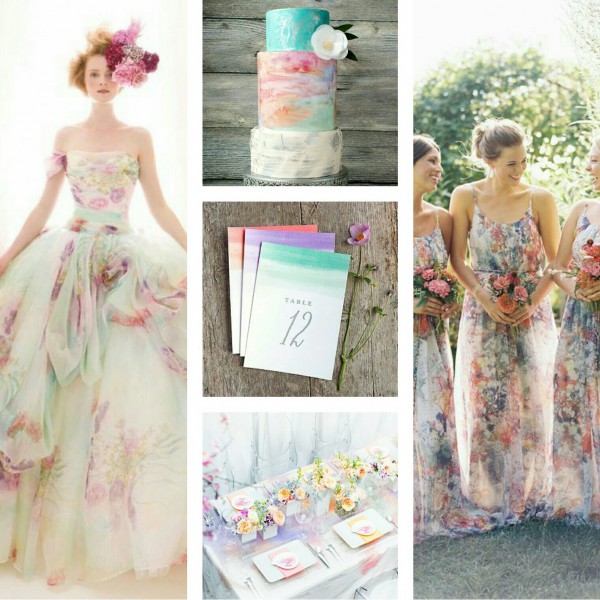 Watercolor wedding