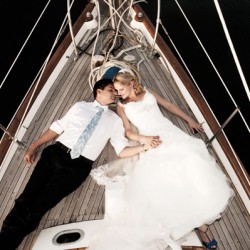 Yacht wedding photography