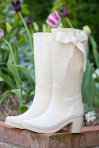 Wedding rain boots