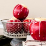 Apple candle holders