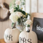 Monogrammed pumpkins