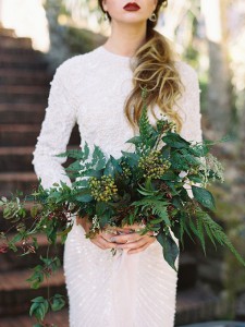 Wedding foliage bouquet