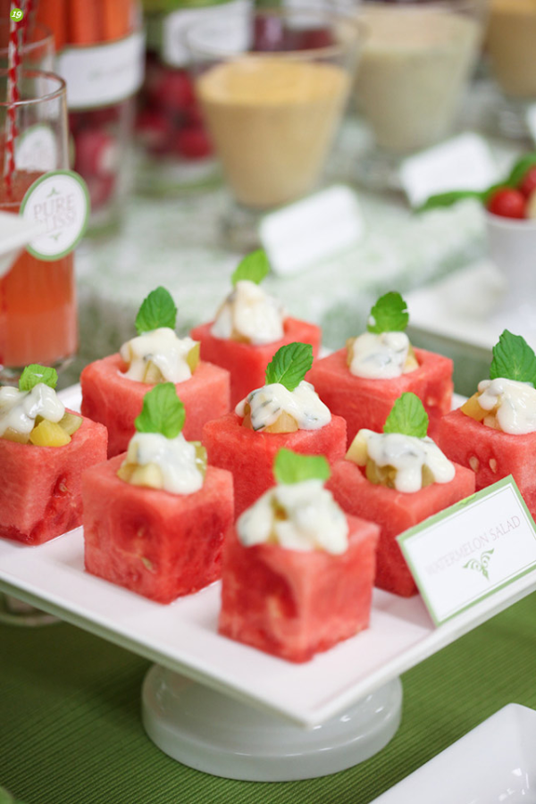 Watermelon hors d'oeuvres
