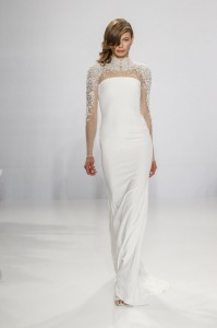 Christian Siriano long-sleeved gown