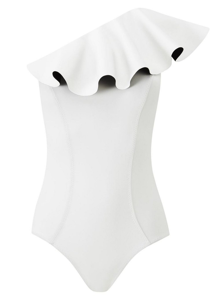 Lisa Marie Fernandez Arden white swimsuit