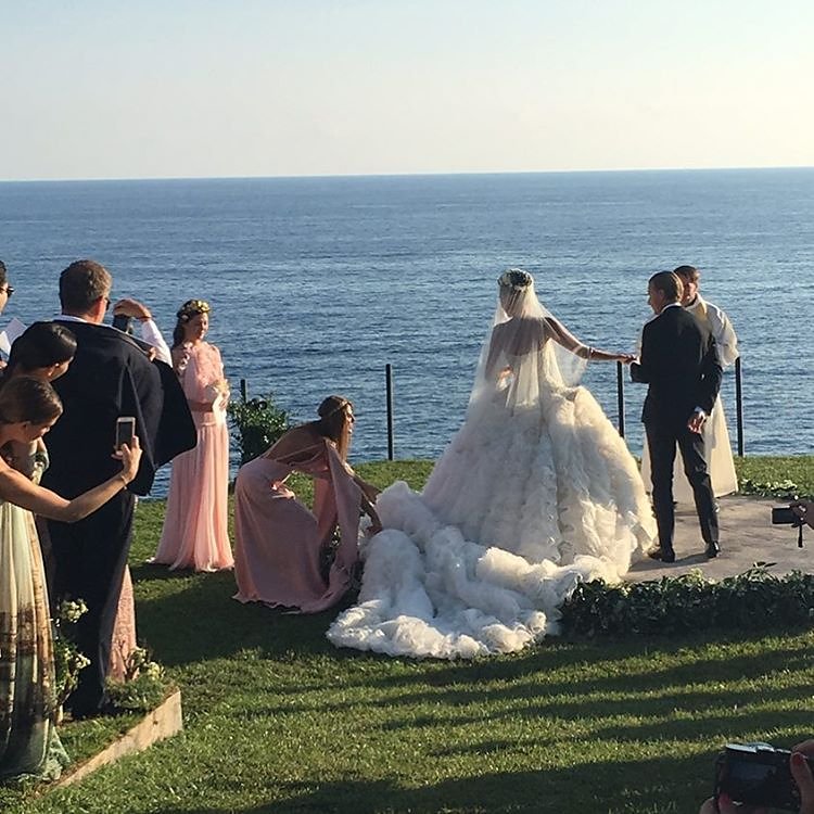 Giovanna Battaglia wedding ceremony